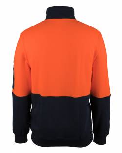 310 Cotton 1/2 Zip Fleece, Hi Vis